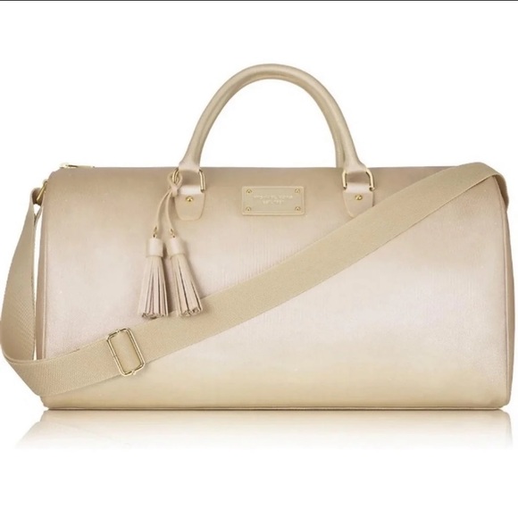 Michael Kors Duffel Bag Travel Weekender Gym Tote! - Picture 2 of 8